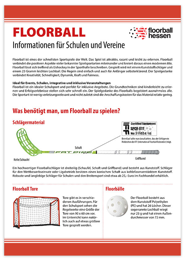 FVH Floorball im Schulsport